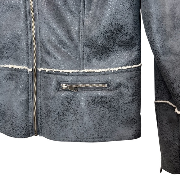 Prana Gray Esme Sherpa Zip Jacket Women Size Medium - Picture 8 of 10